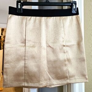 Forever 21 Pencil Mini Skirt Gold